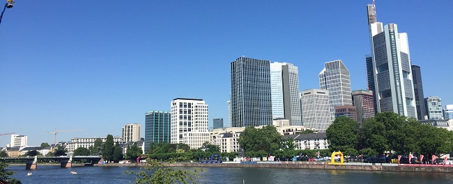 cityscape, modern city buildings next to a river